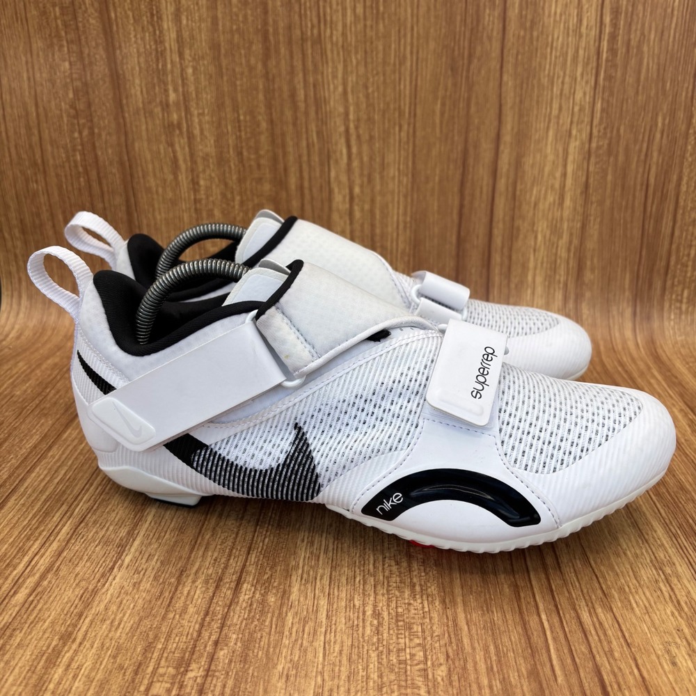 Nike SuperRep Cycle Men Size 10 White Indoor Cycling Shoes CW2191-100 Cleats